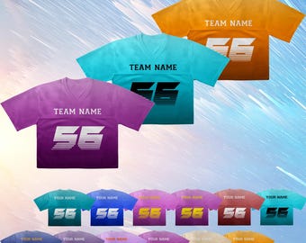 Camiseta de fútbol personalizada con nombre y número de equipo para adultos y niños, atuendo personalizado para fanáticos del fútbol americano.