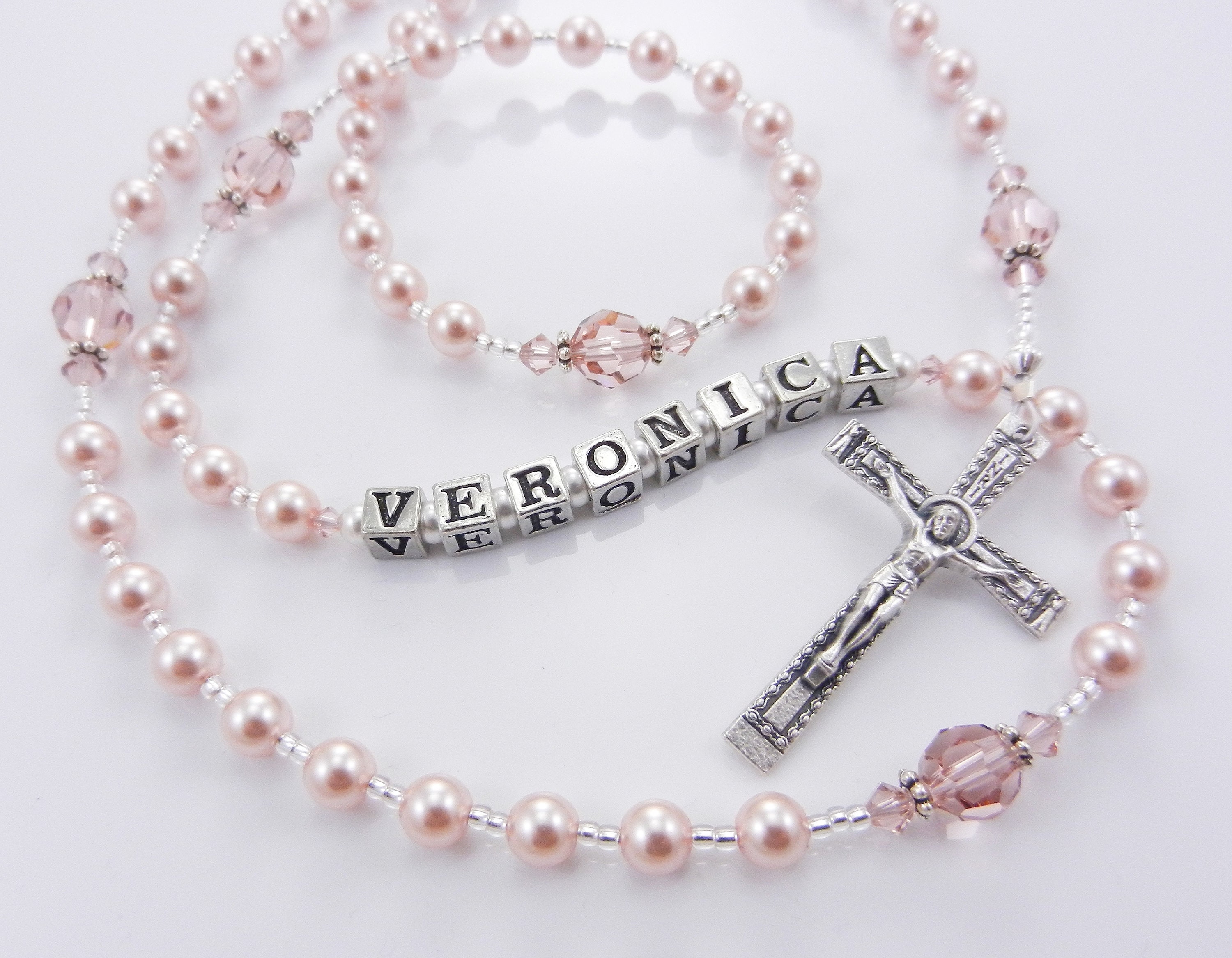 GSTFY Personalized Beads Rosary Cross Necklace, Custom Catholic Prayer  Necklace with Photo, Religious Remembrance Jewelry Gift for Women Men |  Amazon.com