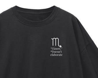Scorpio - Loose Drop Shoulder T-Shirt