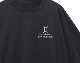 Gemini - Loose Drop Shoulder T-Shirt