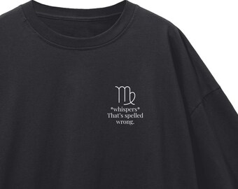 Virgo - Loose Drop Shoulder T-Shirt