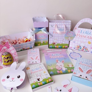 Printable Easter Kit for Kids, Activities, Boxes, and Labels PDF, Instant Download