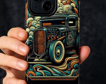 Retro Hot Rod Phone Case: 1930s Rat Rod Art