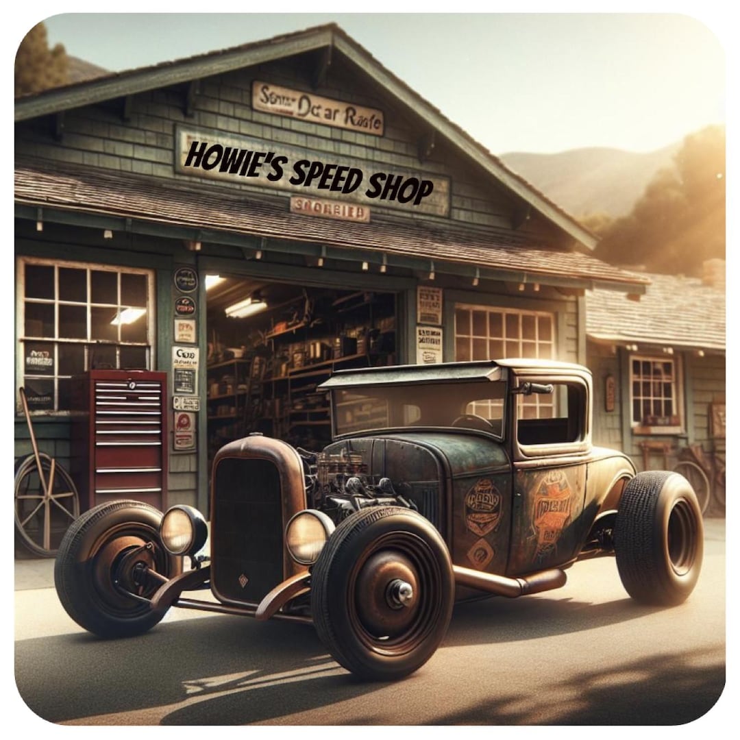 Rat Rod Garage Art: Vintage Hot Rod Shop Scene (digital Download) - Etsy