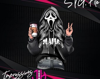 Killer Mama Spooky Coffee SVG Digital Download