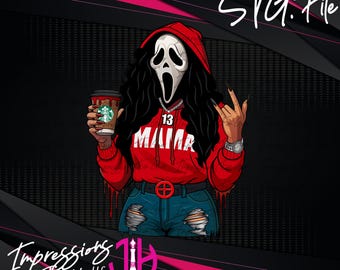 Killer Mama Spooky Coffee SVG Digital Download
