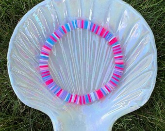 Cotton Candy Skies Clay Bead Bracelet