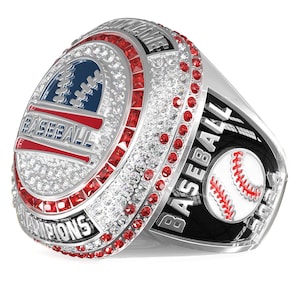 Personalized Champion Ring Custom Design Team Logo & Name Ring Championship for Team Spors Award Jewelry Bulk order available Silver