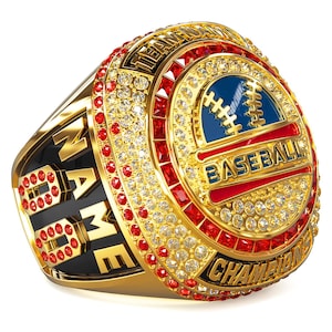 Custom Champion Ring，Personalized Design Name & Number，Championship for Team Spors Award Jewelry, Bulk order available,Gold