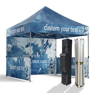 Custom Canopy Tent 10x10 for Event Personalized Pop Up Tent with Logo Outdoor Tent Custom Printed Tent Company Logo Canopy Business Branding