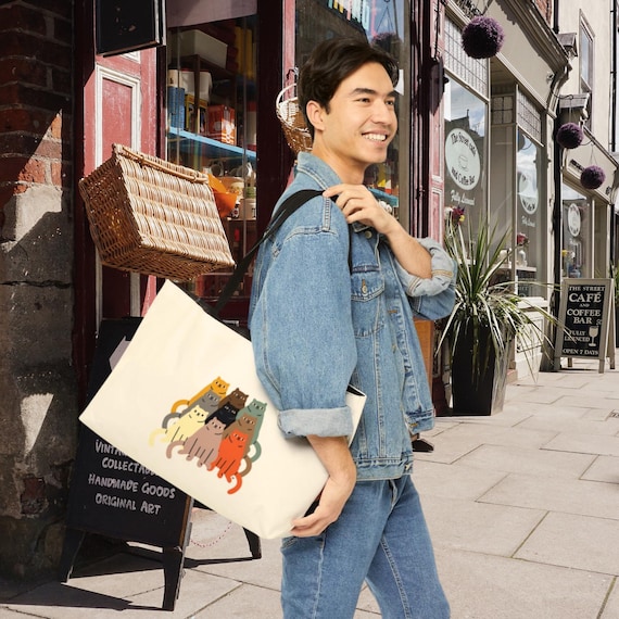 Bolsa de fin de semana con un original gatito: regalo divertido