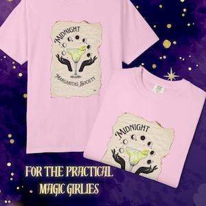 Midnight Margaritas Practical Magic Tee: Witchy Girls Night Shirt