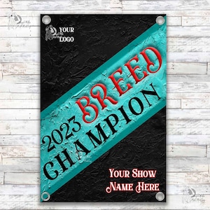 Livestock Grand Champion Showmanship Award Banner. County Fair. Jackpot. Trophy. Stall Herdsmanship. Buyer Gift. Breeder. Cattle. Sheep. Pig