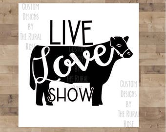 Steer. Cattle Showmanship. Champion. FFA 4-H Showman. Farm Shirt. Ranch. Instant Download. Vinyl Cutter. SVG. stockshow. HTV. Live. Show.