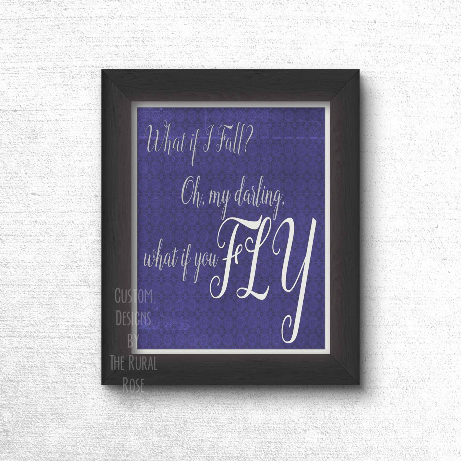 What If I Fall Oh My Darling What If You Fly Digital Print. Etsy