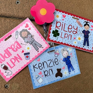 AANGEPASTE Badge Buddies voor verpleegkundigen, CNA's, dierenartsen en alle gezondheidswerkers!