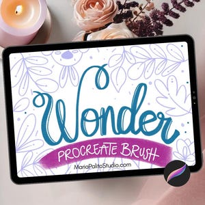 Pencil Procreate Brush &quot;WONDER&quot; Texture Brush, Procreate Pencil HB Brush for Drawing and Lettering M094
