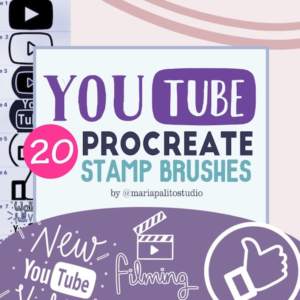 Social Media Icons Procreate Etsy