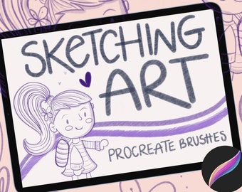 Realistic Sketch Procreate Brushes for Beginner Artists Ipad Digital Art Drawing Brush Set for Easy Drawing