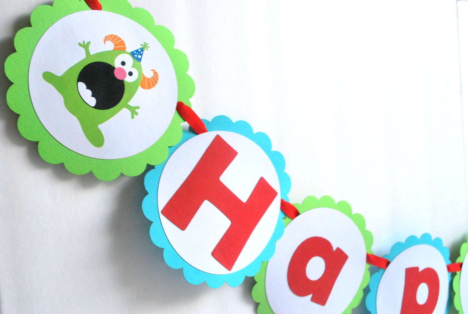 Monster banner handmade Monster Birthday Banner Monster | Etsy