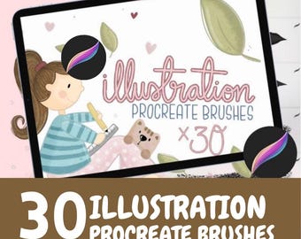 Illustration numérique Procreate Pinceaux pour débutants Pinceaux à dessin pour art numérique