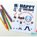 6 Football Coloring Books, Football Team Party Personalized Coloring Books Party Favors A1016