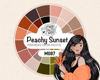 Procreate Color Palette "African Jungle" Premade Colors for Coloring and Cute Illustration Drawing Valentines Color Palette M087