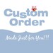 CUSTOM ORDER for Zandra Cromer