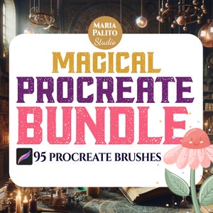 95 Procreate Brushes BUNDLE Beginner and Advance Learning Ipad Art Brushes Set Texture Lineart Inking Sketching Drawing Art Brushes M003-2