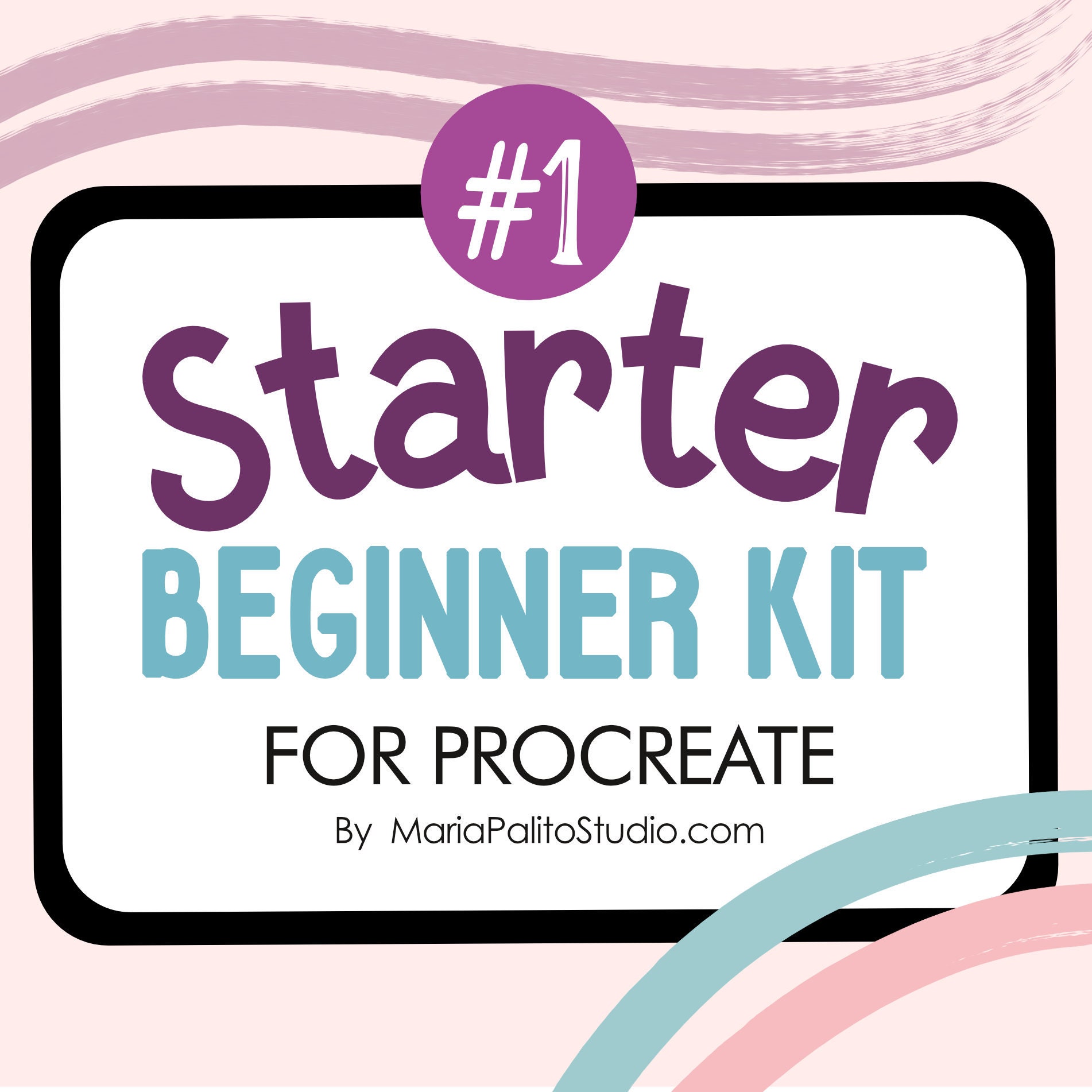 Beginner Procreate Brushes Starter Kit – Fall Edition Stamps, Textures, Coloring Pages & Color Palette