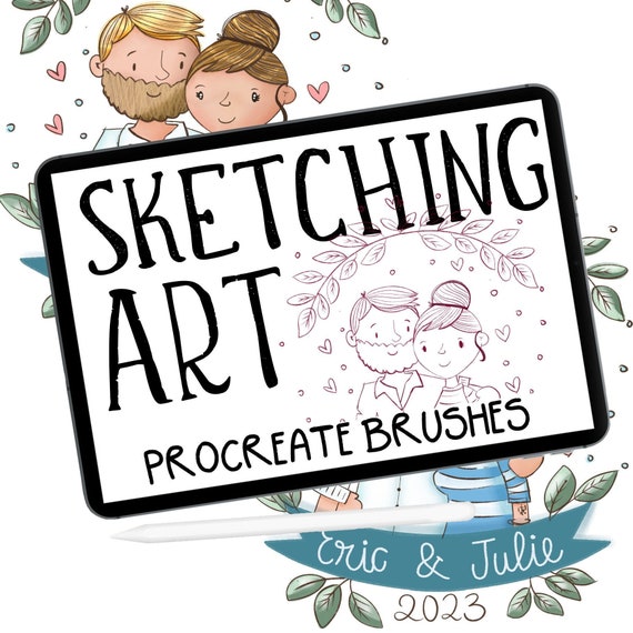 Procreate SKETCHING Art Brushes for Stylish Digital Sketching Artist