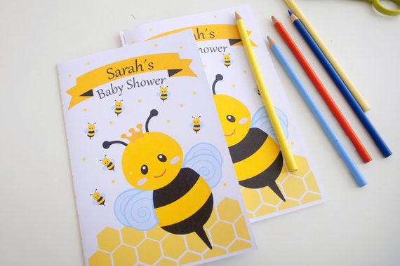 Bumblebee Coloring Book| baby Shower Queen Bee Activity Book for Kids| Kids Booklet A761 Il_570xn