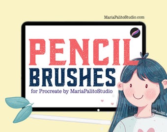 Realistic Pencil Procreate Brushes for Sketching and Shading Digital Art Beginner Ipad Drawing Textured HB Brush Set