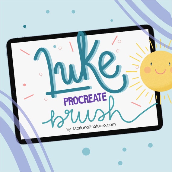 Lineart Procreate Brush LUKE Monoline Brush Smooth Round Brush Single