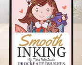 Procreate Inking Brushes Outline Digital Art Lineart Drawing Brush Set for beginners M042-2