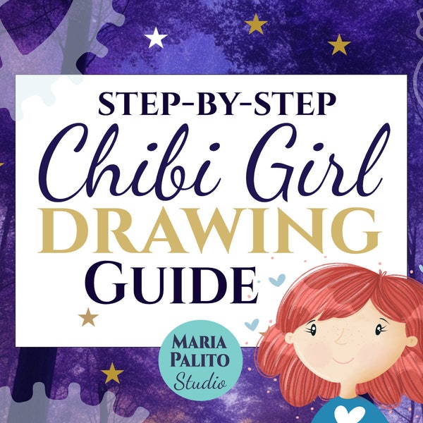 Chibi Procreate Drawing Guide, Step by Step Tutorial, Cute Children  Beginner Illustration Drawing Guide, Girl Art, Procreate Beginners M037