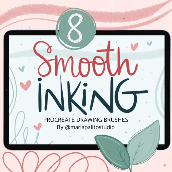 INKING Procreate Brushes, Lineart and Outline Brushes, Digital Art