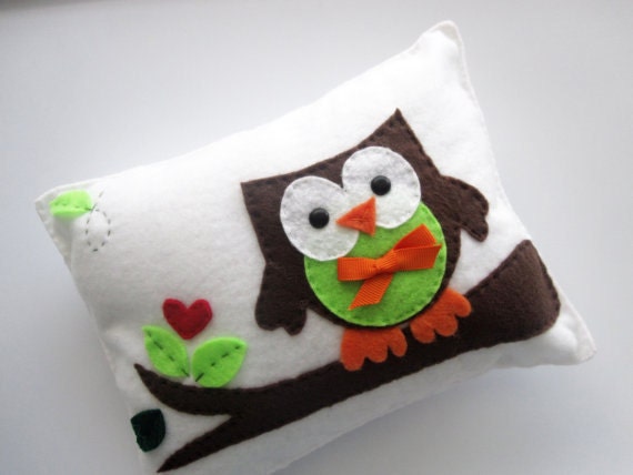 Owl Pillow Pattern Pdf Pattern Felt Pillow Felt Owl Etsy