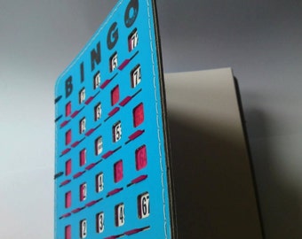 Vintage BINGO card sketchbook