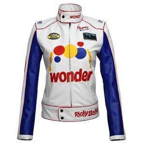 Ricky Bobby Wonder Bread Racing Jacket – Talladega Nights Costume | Halloween Cosplay Leather Jacket