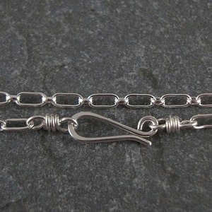 Sterling Silver Long and Short Necklace Chain, Handmade , 3.25mm, Medium to Heavy Pendants, Soldered Links, Choose Length