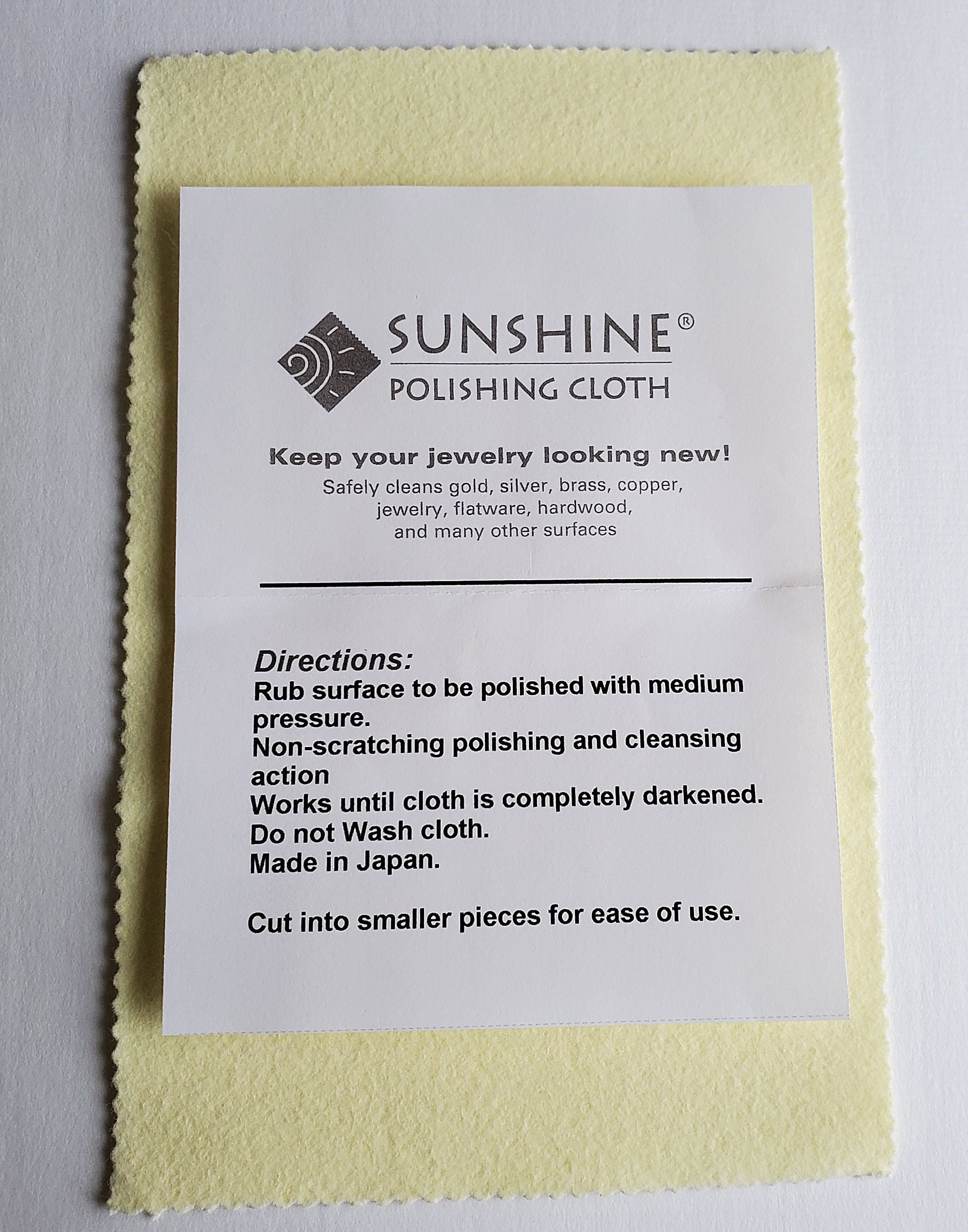 Sunshine Polishing Cloth to Clean Silver Copper or Gold Jewelry 7