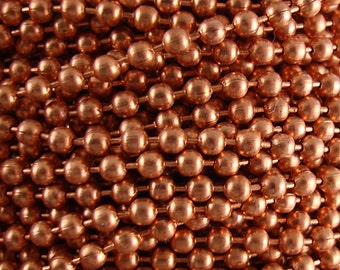 Connectors for COPPER BALL #10 CHAIN 4.5mm bead Solid Copper clasps only 