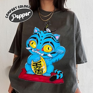 Limited Comfort Colors Demon Hunters Tiger Shirt, Girl Dinner Jinu Saja Boys Hunter Bootleg Fan T-Shirt, Derpy Tiger Shirt
