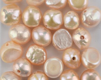 BH7 11mm Chocolate Horizontal Baroque Big-Hole Pearl