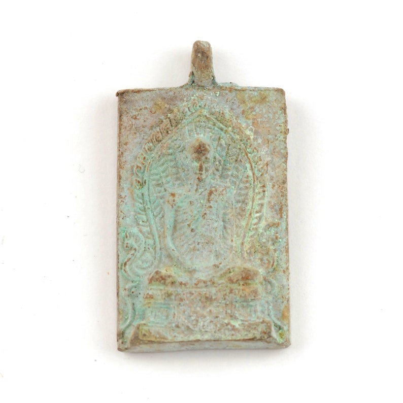 Bronze Metal Sitting Buddha Amulet Pendant AM059