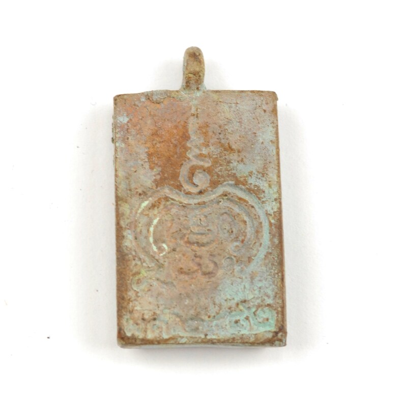 Bronze Metal Sitting Buddha Amulet Pendant AM059