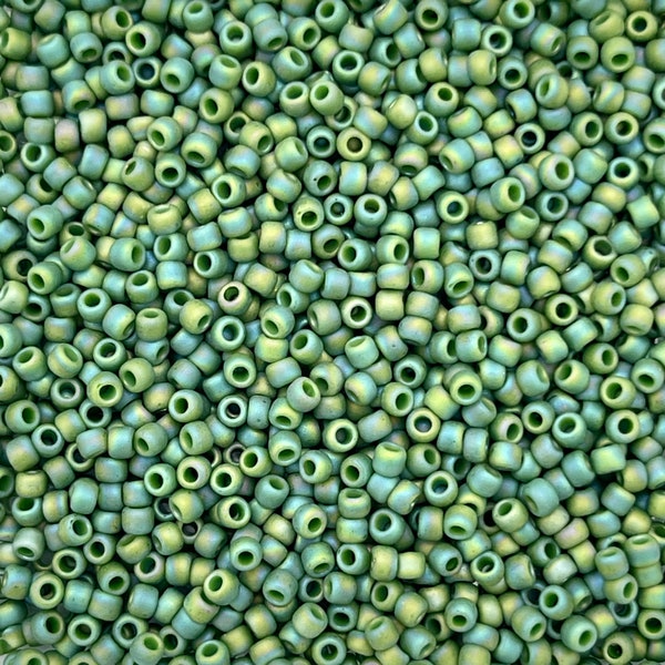 Japanese Glass Seed Beads Size 11/0-2633F Semi Glazed Rainbow Clover