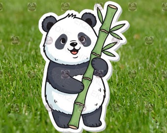 A4 Aufkleberbogen Pandas & Bambus – Süße Tier-Cartoon-Vinyl-Aufkleber Für Scrapbooking, Auto, Laptop