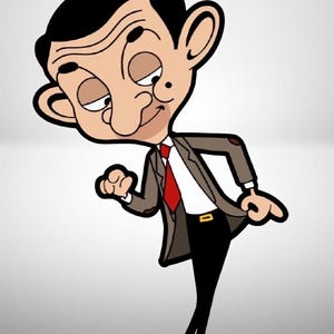 Adesivo Mr. Bean / Decalcomania commedia classica / Divertente umorismo britannico / Vinile nostalgico / Regalo per fan di Mr. Bean / Adesivo per laptop eccentrico